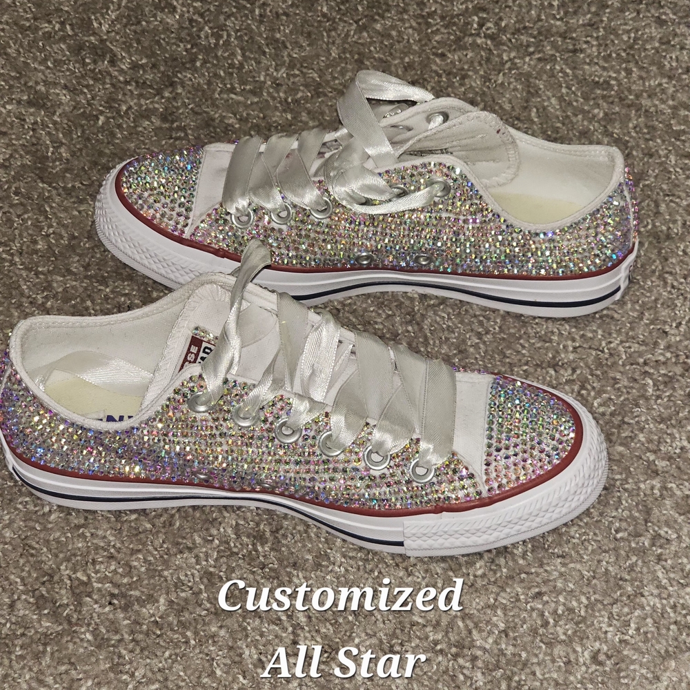 Customized Women's Shoes - Silver
